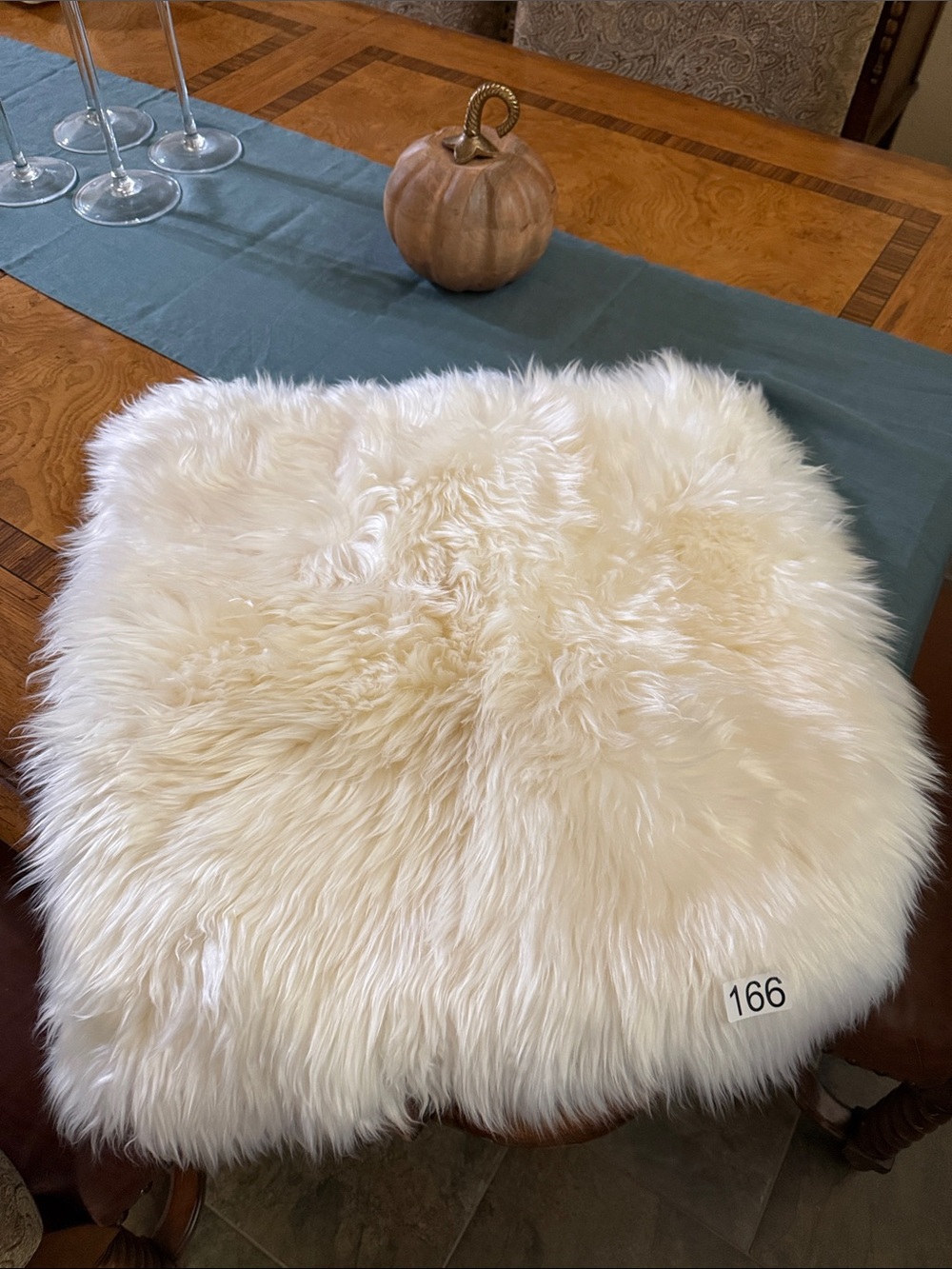 Quince Plush Luxe Mongolian Lamb PillowCover in Cream